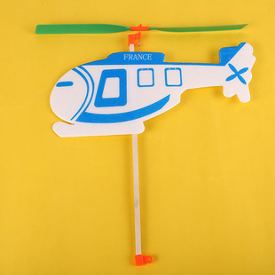 猛虎海豚直升机橡筋，动力直翔机橡皮筋航模飞机，拼装益智模型玩具