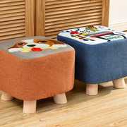 实木家用小矮凳子时尚换鞋凳方圆凳成人儿童沙发凳创意小椅子板凳