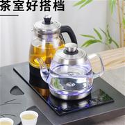 全自动底部上水电热水壶玻璃，烧水煮茶壶一体，功夫茶具泡茶专用套装