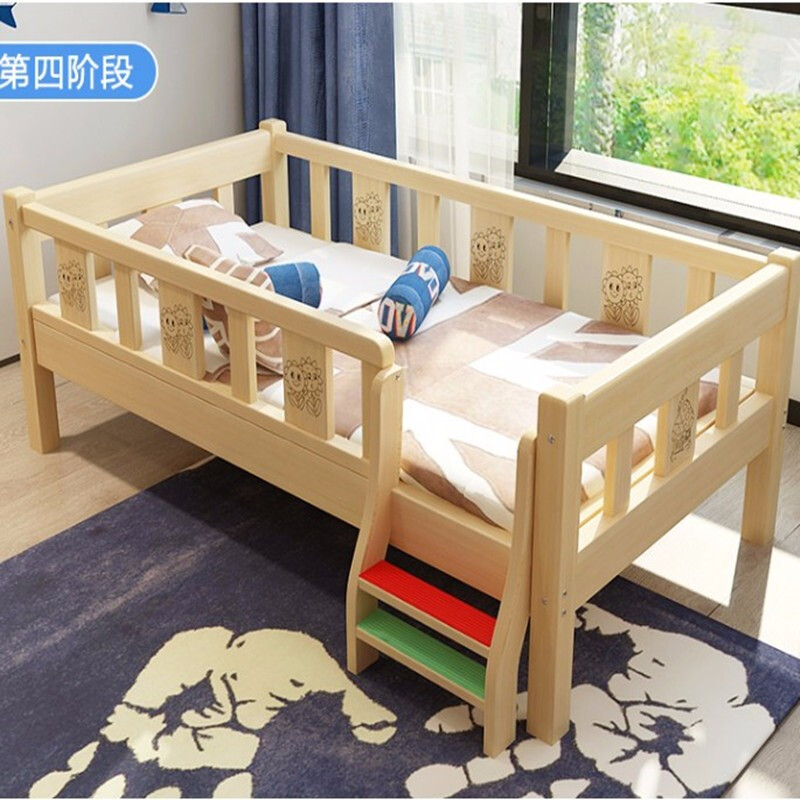 Baby bed Solid wood baby bed Child bed 8 Baby bed Bedside Princess Bedin the Diapers/Care/Feeding/Push lathe , Crib/Crib/Cradle/Chair , Crib/Children's beds category - from Buy2taobao.com to provide professional Taobao agent buy service