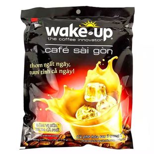 越南进口原味西贡威拿wake up冰咖啡香醇牛奶三合一速溶24包袋装