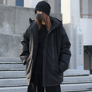暗黑系机能风棉服外套，酷飒风女装冬季夹棉加厚防水工装夹克个性潮