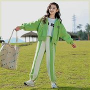 女童套装儿童韩版秋装洋气，中大童女装，春秋款小孩运动时髦衣服