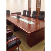 油漆会议桌长桌椅组合大小型实木皮，办公家具培训桌谈判桌开会桌