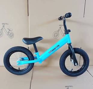 充气轮儿童平衡车两轮，无脚踏滑行车，2-6岁宝宝学步单车12寸
