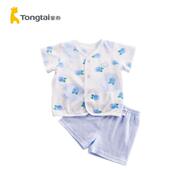 童泰0-2岁男女宝宝夏季短袖，短裤套装婴儿，夏季半袖衣服外出套装