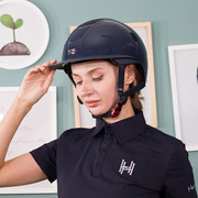 rif马术头盔女款夏季骑马头盔，大帽檐马术帽，安全防护专业骑士装备