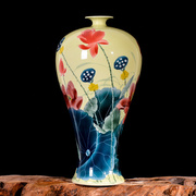 景德镇陶瓷器花瓶大师手绘客厅插花玄关书房装饰办公室工艺品摆件