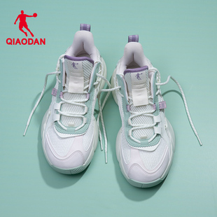 中国乔丹篮球鞋女鞋，2024夏季高帮实战球鞋学生，网面透气运动鞋