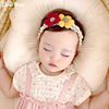 婴儿发带发饰韩国花朵，女宝宝发饰新生儿，护囟门头饰生日打扮头箍