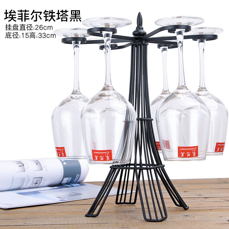 欧式简约埃菲尔铁塔红酒杯架摆件家用展示架葡萄酒杯挂架倒挂|ruв категории посуда, до дна/бокал/вино, вина стойки - от Buy2taobao.com для оказания профессиональной услуги покупки агента Taobao