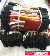 电焊皮革手套机械单层耐油耐磨加大短款工作男劳保防护人造革修理