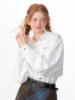 ziziFei秋冬季美式复古中长款肌理感爱心长袖上衣宽松白色衬衫女