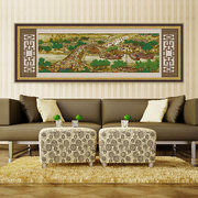ks十字绣客厅埃及棉线，2米5精准印花大幅风景，画清明上河图单独图纸