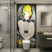 个性梦露浴室卫生间瓷砖 阳台玄关马桶背景墙砖艺术装饰壁画定制