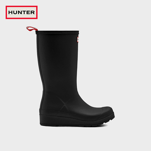 hunter女鞋露营雨鞋哑光酷玩，防水中筒靴橡胶水鞋，户外雨靴中筒靴女