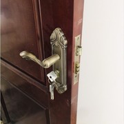 青古铜门锁室内卧室房间拉手简约欧式实木门锁静音锁具把手