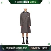 香港直邮潮奢 Sacai 男士 撞色羊毛大衣 2403386M