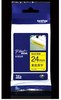 TZe-S651标签机色带TZ-S651黄底黑字标签纸24mm强粘性pt-2430询价