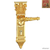 泰好工房泰好铜锁 全铜简欧式大门卧室内纯铜房门锁把手TH85-9898