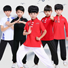 儿童武术服练功纯棉幼儿少儿小学生中国风男女童长短袖太极表演服