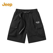 jeep吉普男士短裤，夏季运动休闲裤男款，2024美式五分工装裤男生