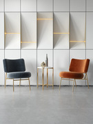 沙发椅单人北欧铁艺，网红轻奢简约现代创意美式卧室，欧式ins休闲椅