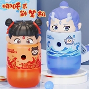 哪吒立体3D卷笔削笔器手摇自动进铅削笔机小学生敖丙卡通转笔