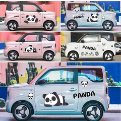 熊猫mini汽车贴纸泡芙