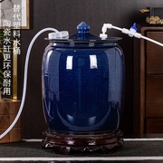 带浮球阀纯净水桶自动进水茶台泡茶桶，停水家用功t夫茶储水陶瓷水