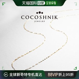 日本直邮Cocoshnik女士项链18K金色轻奢创意时尚精美百搭