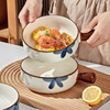 日式釉下彩烤碗带手柄，家用陶瓷烤箱专用碗焗饭碗高颜值沙拉碗烤盘