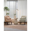 美式单人沙发小户型简约复古方格，客厅阳台公寓，网红花布休闲沙发椅