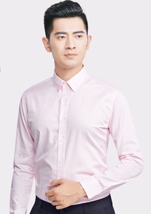 韩版衬衫工作服男夏季平领商务，短袖白色免烫小衬衣棉质修身职业装
