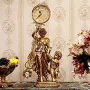 定制欧式座钟客厅家用艺术摆钟台式落地钟表摆件创意个性别墅立式