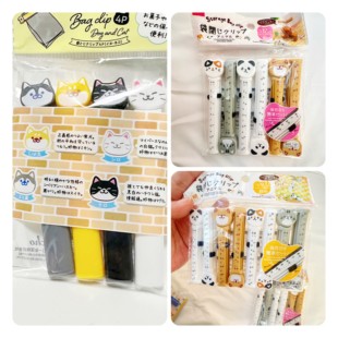 日本Daiso 可爱动物封口夹子零食奶粉密封可标记日期可爱夹子