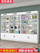 玻璃展示柜产品陈列架，化妆品货柜样品，展柜带锁美容院柜子
