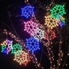 户外防水彩灯圣诞街道亮化庭院树木挂灯发光雪花星星灯氛围节日灯