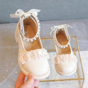 女童公主鞋2024夏季儿童单鞋小女孩玛丽珍鞋女宝宝白色小皮鞋