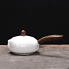 德化羊脂玉茶壶泡茶器三财盖碗，泡茶壶功夫茶具壶陶瓷单壶高端玉瓷