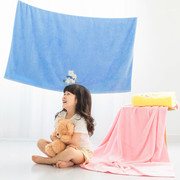 提花儿童毛巾被纯棉卡通正方形大浴巾夏季婴儿毯吸水加大110*130