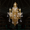 澳米欧式全铜水晶3头壁灯客厅大厅餐厅卧室，别墅大尺寸墙壁灯