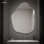 异形简约无框浴室镜子家用免打孔防爆卫生间镜子厕所洗漱台化妆镜