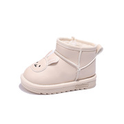 女童小兔雪地靴，2023冬季宝宝软底儿童，加绒加厚棉靴保暖鞋男孩