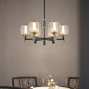 图思亮新中式吊灯全铜客厅主灯现代中式餐厅灯具，中国风卧室铜灯