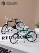 创意老式复古怀旧二八大自行车模型玩具小摆酒柜杠餐件桌面装饰品