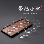 日式耐热玻璃功夫茶具盖碗高硼硅迷你高档待客带碟耐热杯玻璃茶具