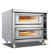 两层烤箱220V 双层双盘电烤箱 2层2盆蛋糕烤炉石板披萨烘烤箱
