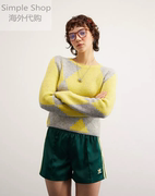 英国asdesign黄色，菱形图案套头衫针织，毛衣2024-01-08