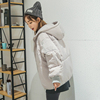 冬季女士连帽加厚羽绒服韩版时尚保暖小外套大码短款蓬蓬棉袄棉衣